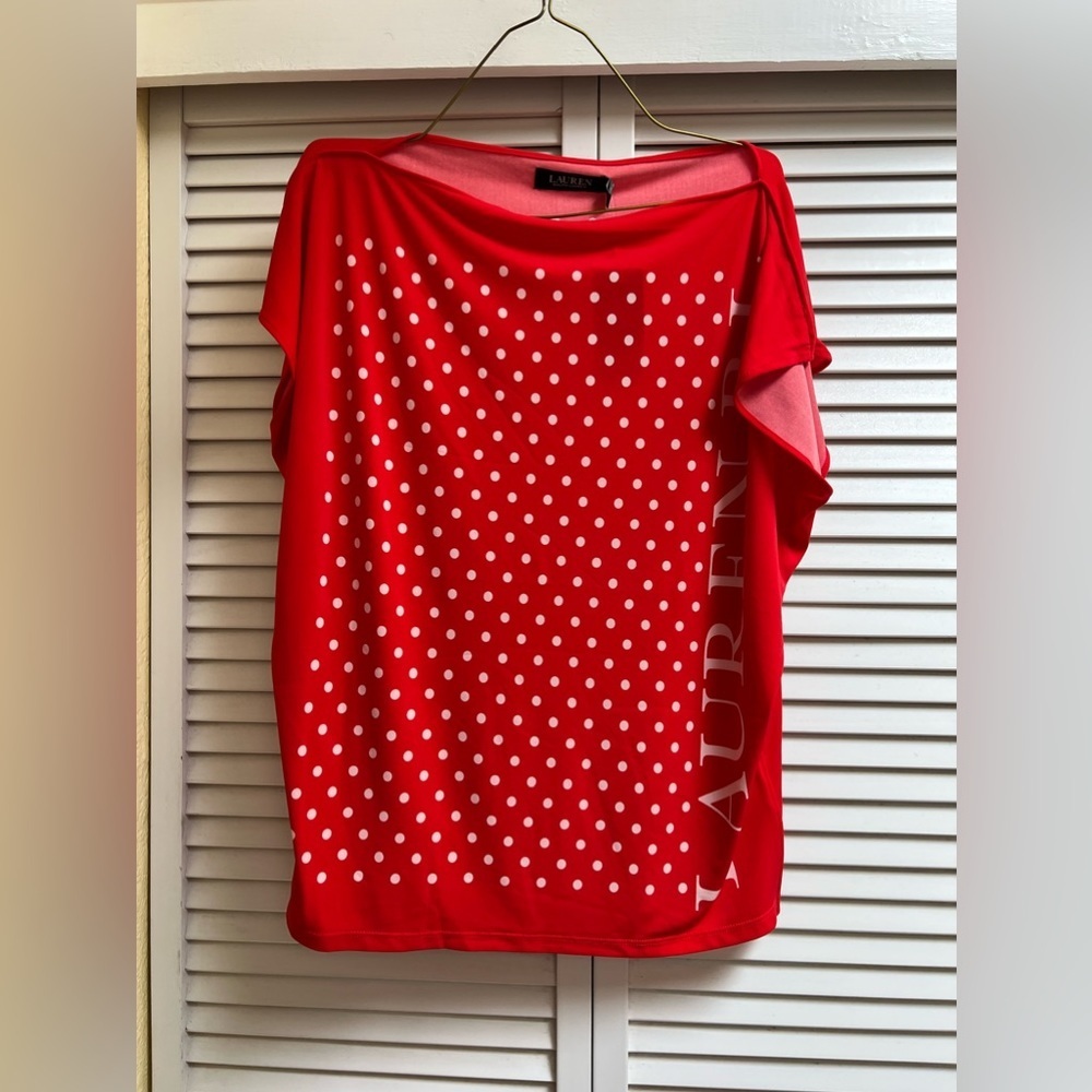 BNWT LAUREN Red&White Shirt PM